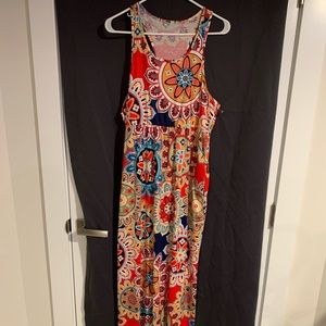 Multi colored size large summer maxi